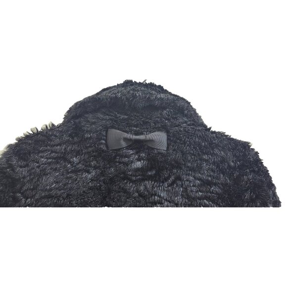 Kate Spade New York Faux Fur Coat Women’s M Elegant Textured Plush Winter Jacket - Picture 8 of 14